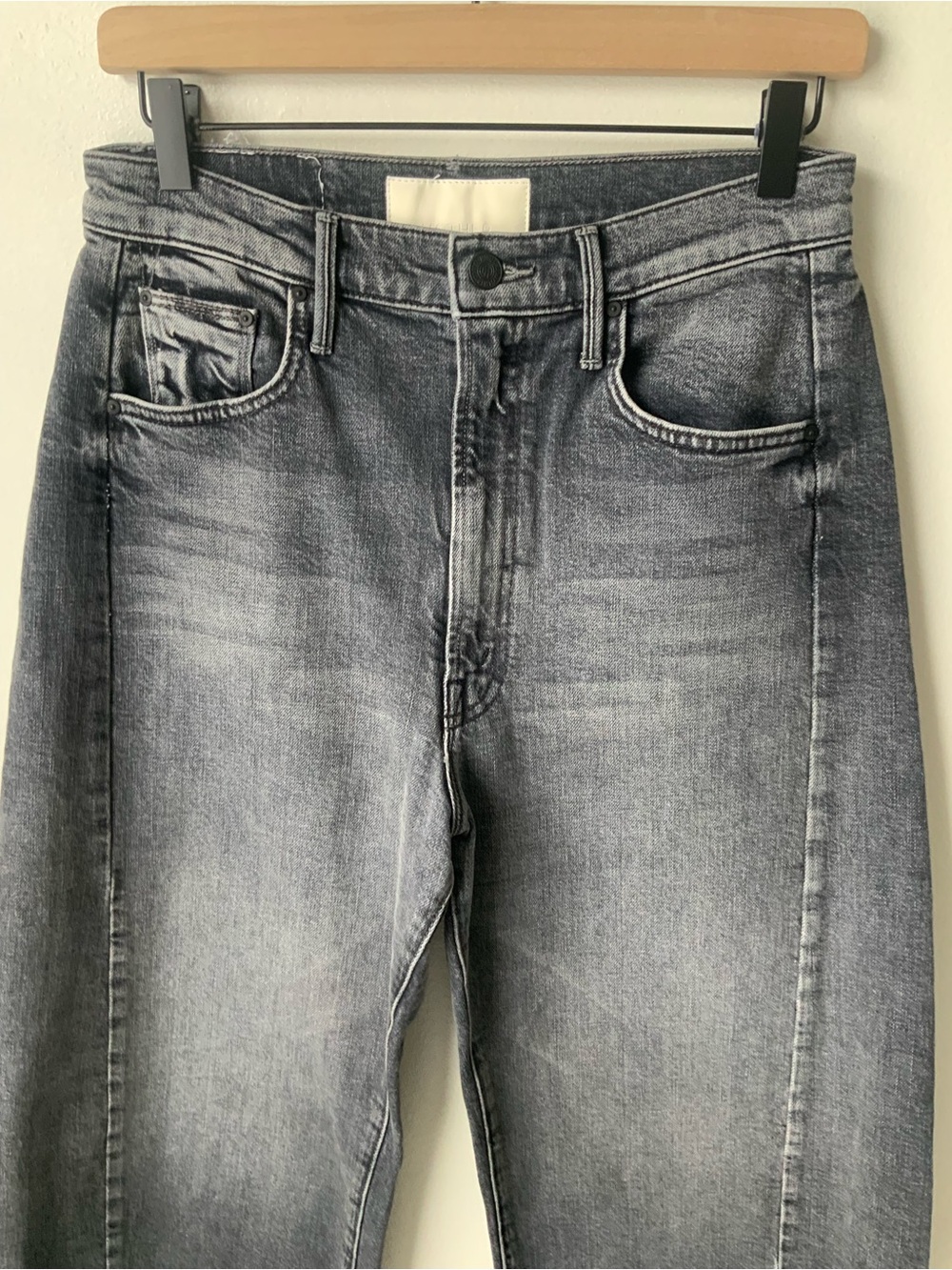 MOTHER SUPERIOR Jeans Half-Pipe Flood Outta Sight Washed Charcoal Gray Size 27 - Picture 6 of 16